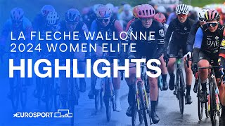 WHAT A VICTORY 🏆  2024 La Flèche Wallonne Women Elite Race Highlights  Eurosport Cycling [upl. by Gottwald830]