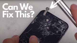 THIS IPHONE 12 WAS ANNIHILATED… Repairable🤔 [upl. by Akerboom900]