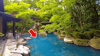 Staying at a Japanese Ryokan with a Huge Openair Bath  Kyushu Kumamoto Kurokawa Onsen ASMR [upl. by Persons]