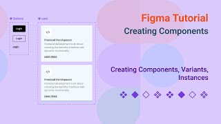 Creating Component in Figma  Components amp Variants [upl. by Trinia]