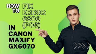 How to fix error 6800 in Canon GX6070  Maxify Printer  Error Solutions [upl. by Beard]