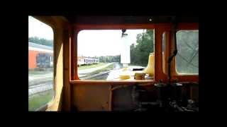 A Cab Ride In The Plymouth Locomotive at Northern Ohio Railway Museum [upl. by Yecnahc]