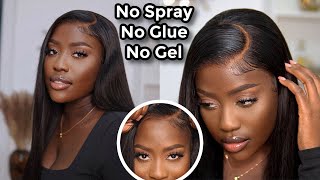 NEW COMPLETELY GLUELESS WIG FOR BEGINNERS Zero ADHESIVE NO SPRAYGEL FT JESSIES WIGl LUCY BENSON [upl. by Ariela]