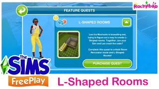 The Sims Freeplay How to add L Shaped Rooms Quest [upl. by Jael]