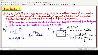 Diode Numerical 1 Microelectronics Circuits [upl. by Naujit679]