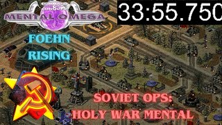 Mental Omega Foehn Rising Holy War Mental Speedrun in 3355 [upl. by Eirrahs]