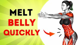 How to LOSE BELLY FAT in 7 days Belly waist amp abs ➜ 30 minute STANDING Workout  100 GUARANTEED [upl. by Itsrejk193]