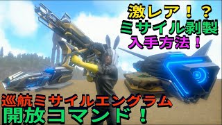 Switch版ARK！激レアミサイル剥製入手も！？巡航ミサイル召喚コマンドamp巡航ミサイル・エングラム習得コマンドご紹介！で申し訳ございません♪ ＃ARK [upl. by Deehan]