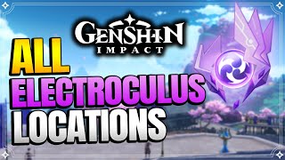 ALL Electroculus Locations Part 1  Narukami Island  Kannazuka  Yashiori Island 【Genshin Impact】 [upl. by Vince11]