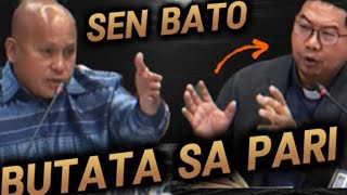 NAKAKAPANINDIG BALAHIBONG SINAGOT NG PARI ANG TANONG SA KANYA NI SENATOR BATO [upl. by Norag]