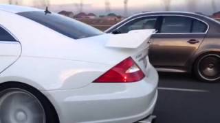 CLS 550 PP st1 vs E60 M5 Evotech st2 vs CLS 55 ART 600hp [upl. by Ahsercel]