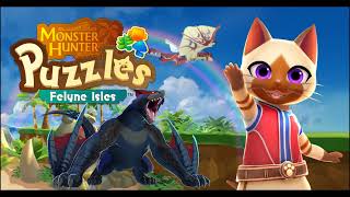 Monster Hunter Puzzles Felyne Isles Nargacuga theme モンーハンーパズル アイルーアイランド ナルガクルガ BGM [upl. by Gnehp]