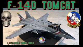 Building the Tamiya 148 Scale F14D Tomcat Fighter Jet [upl. by Salb]