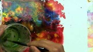 How To Construct a Watercolor Paper Jewelry Pendant video 1 [upl. by Sadiras]