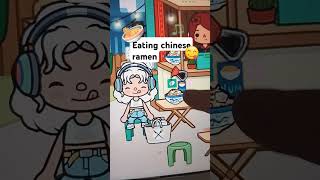 Eating chinsese ramen tocaboca toca food [upl. by Telocin]