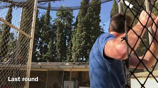 CHEAPBATSCOM 2018 Easton Ghost ASA Slowpitch Batting Cage Hitting [upl. by Nordna]