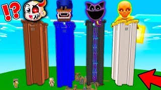 NO ELIJAS EL CASTILLO EQUIVOCADO O MUERES EN MINECRAFT 🏰💀  SHIN SONIC TAPES BEBE NOOBEXE CATNAP [upl. by Winter]