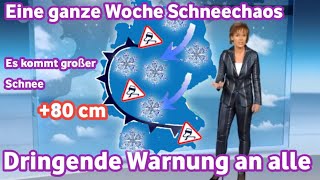 Wetter warnung Eine Woche mit großen Schneestürmen Zum ersten Mal in der Geschichte [upl. by Yort]