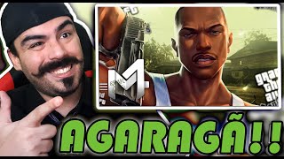 REACT  CJ Grand Theft Auto  San Andreas  M4rkim [upl. by Ekusuy]