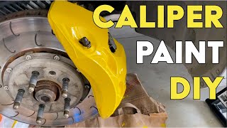 HOW TO PAINT BRAKE CALIPERS  THE EASY WAY [upl. by Caron28]