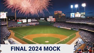 Final Full 2024 MLB Mock Draft Going 64 Picks Deep Discussing Sleepers and Hot Rumors on Draft Day [upl. by Neersan]