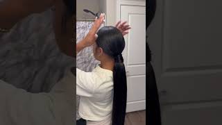 New pony hairstyle hair hairtutorial ponytail grwmvlog minivlog fypage shorts [upl. by Derman]