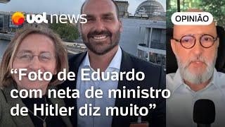 Josias Naturalizar encontro de Eduardo Bolsonaro com neta de ministro de Hitler é um erro [upl. by Neelrihs414]