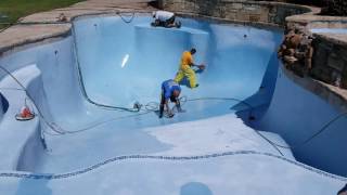 Pool Replastering McKinney Texas by Executive Pool Service  Durazzo [upl. by Backer]