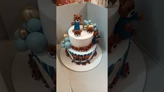 Teddy bear cake decorating video short shorts video phonk beats cake [upl. by Nawrocki565]