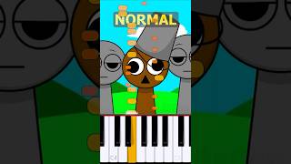 Brud Theme Incredibox Sprunki  Normal Vs Horror on piano [upl. by Yroj]