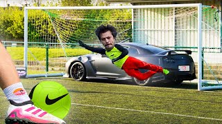 ARABAMIZA 70kmh HIZLA ŞUT ÇEKTİK ⚽️🚗 [upl. by Fowler867]