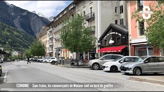 Sans trains les commerçants de Modane sont au bord du gouffre [upl. by Ynohtona534]