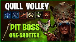 OneShot HighLevel Pit Bosses  Quill Volley Endgame Tipps amp Tricks Diablo 4 Builds [upl. by Lleoj]