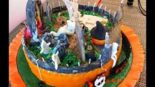 HALLOWEEN TORTA como decorar Halloween Cake  Torta di Halloween [upl. by Kcin411]