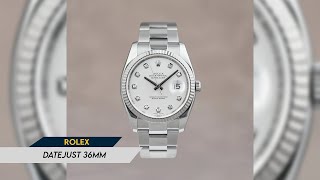 Trying to sell Rolex Datejust 36mm Silver dial Big diamonds Lets go [upl. by Dygall]