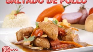 COCINA PERUANA FACIL  SALTADO DE POLLO [upl. by Gabor]