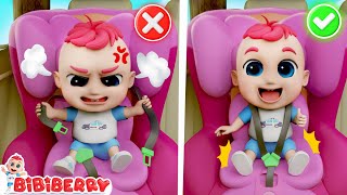 Lets Buckle Up Song  Car Safety Song For Kids  BiBiBerry Nursery Rhymes amp Kids Songs [upl. by Hinckley]