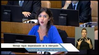 Camila Vallejo Intervención Aborto3Causales [upl. by Ennaylime]