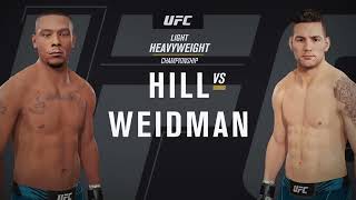 JAMAHAL HILL vs CHRIS WEIDMAN [upl. by Nattie]