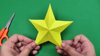 How to make simple amp easy paper star  DIY Paper Craft Ideas Videos amp Tutorials [upl. by Relyuhcs304]