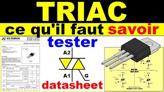 Triac électronique ce quil savoir pour le tester  How to test an electronic triac [upl. by Adela]