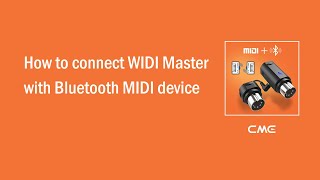 How to connect WIDI Master with Bluetooth MIDI device [upl. by Eide]