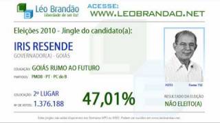 Jingles Eleições 2010  Iris Rezende  PMDB  leobrandaonet [upl. by Losse49]