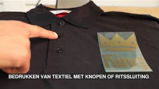 Tutorial textielbedrukking knopen of ritssluiting  PantoonBenes [upl. by Nala712]