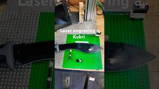 Laser engraving a Kukri [upl. by Eetnwahs]