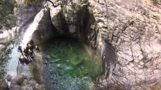 Canyoning découverte Richiusa Bocognano Corse  Corsica Natura [upl. by Minsk]