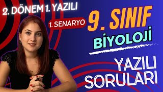 SENARYO 1  9 SINIF BİYOLOJİ 2 DÖNEM 1 YAZILIYA HAZIRLIK  PDF 2023  2024 [upl. by Lona]