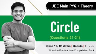 Circle Part 33 JEE Main PYQ  Theory  Prabhat Ranjan [upl. by Ikim]