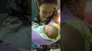 Two month old baby talking with mother baby first time talking first talk [upl. by Veleda]