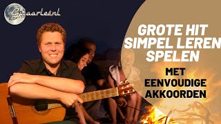 Simpel gitaarliedje met simpele akkoorden voor beginners [upl. by Yecart]